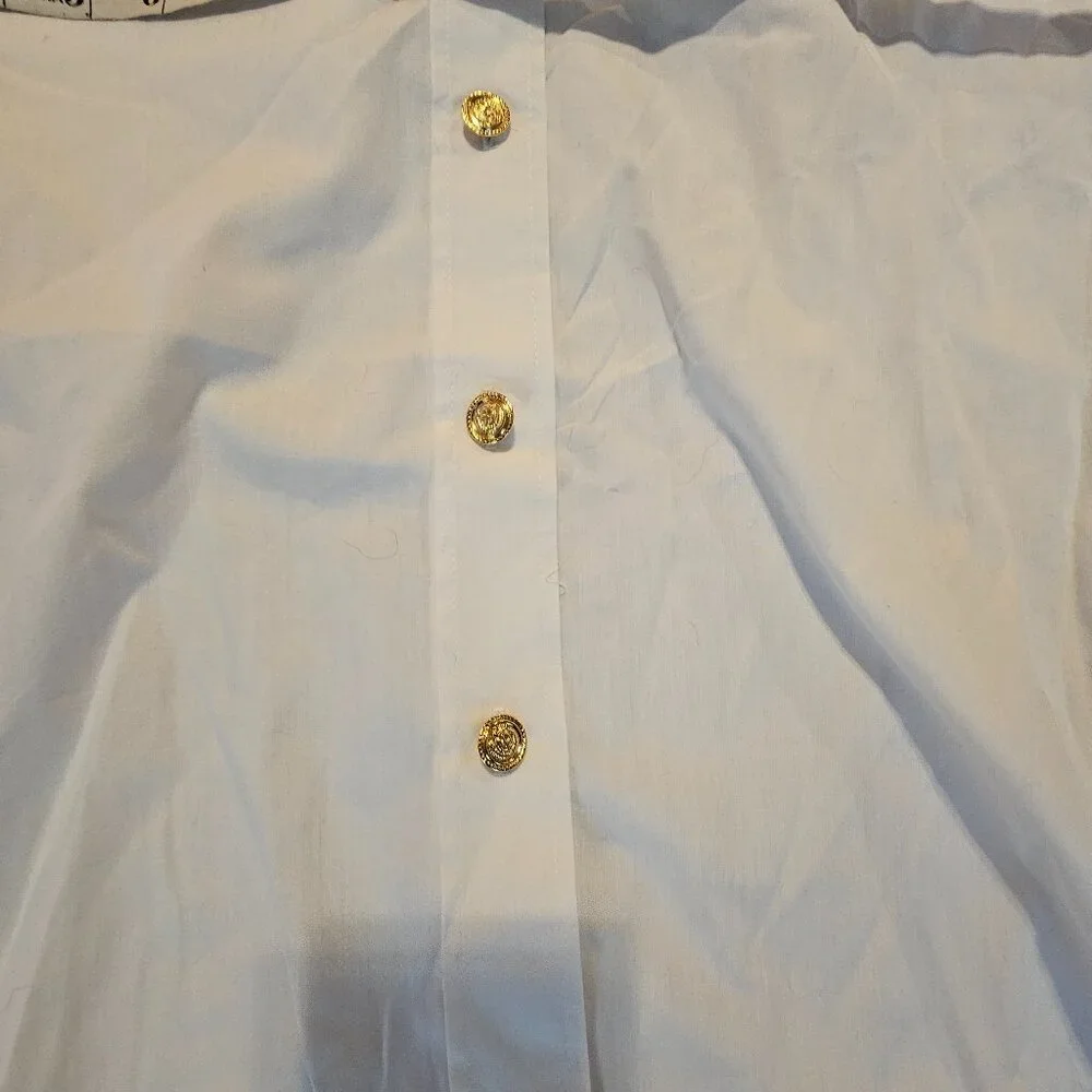 Bob Mackie White Blouse - Picture 4 of 6